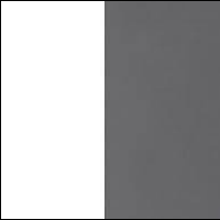 Biały mat/Szary połysk