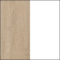 Dąb Sonoma / Biały Mat