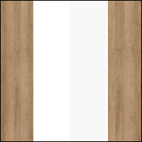 Dąb Riviera / Biały / Biały Wysoki Połysk / Dąb Riviera