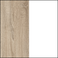 Dąb Sonoma / Biały